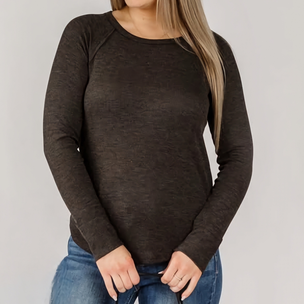 Waffle Knit Long Sleeve